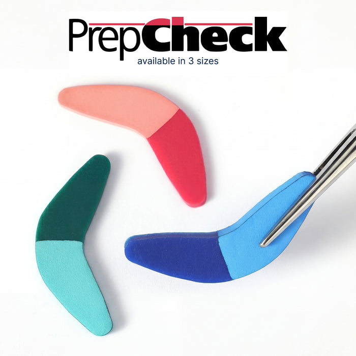 PrepCheck prep-marking tools in assorted colors with placement instrument, available in 3 sizes